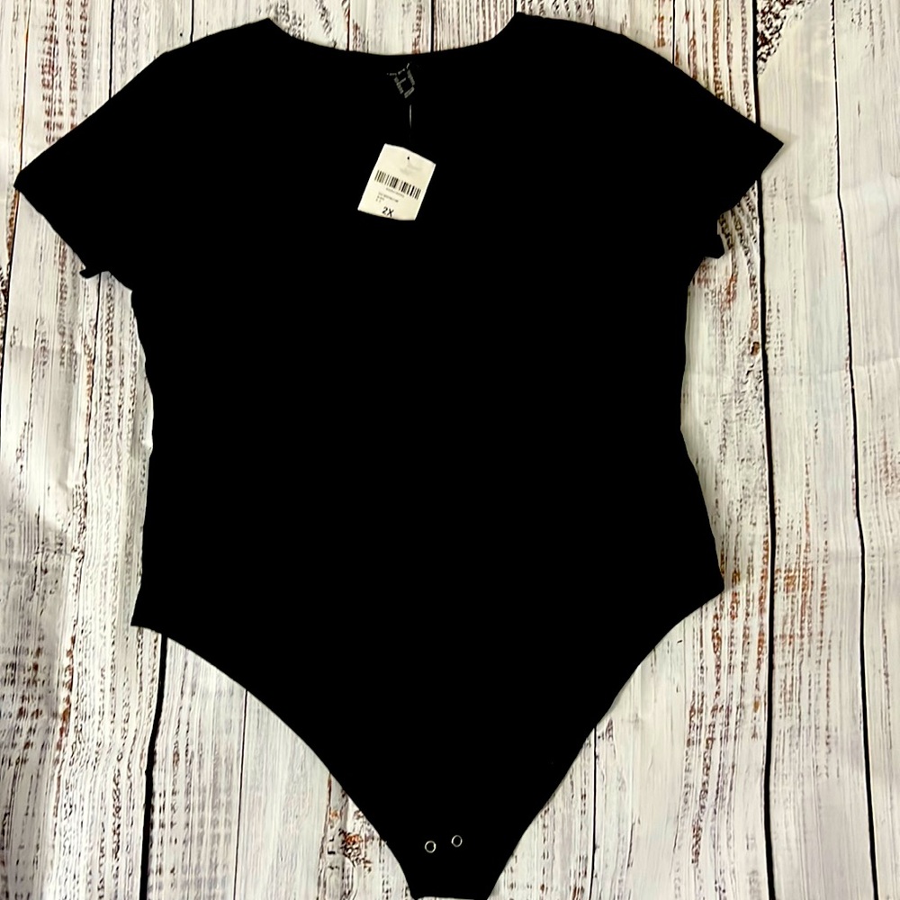 NWT Forever 21 bodysuit 2X black
